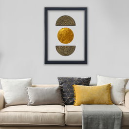 Wallity Cuadro Decorativo Enmarcado Multicolor 32 x 42 cm
